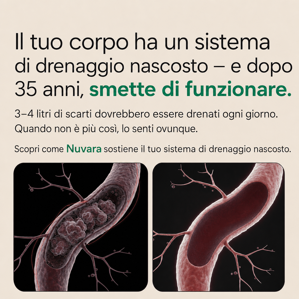 Nuvara — Capsule per il Drenaggio Linfatico · Trasformazione totale in 60 giorni